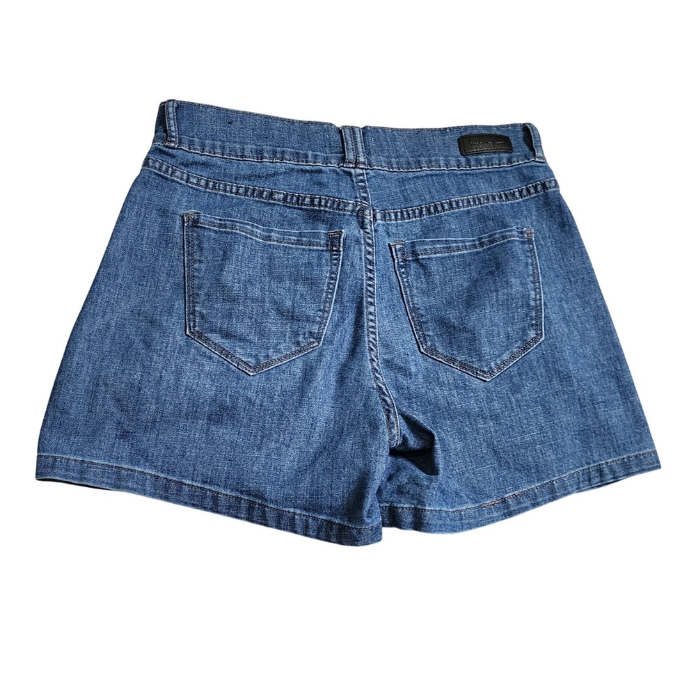 Nicole Miller New York Soho High Rise Denim Shorts Medium Wash Blue Size 6 - Picture 2 of 7